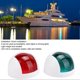 thumbnail image 3 of 2Pcs Signal Lamp Red Green LED Waterproof Boat Navigation Light 12V 24VWhite, 3 of 4