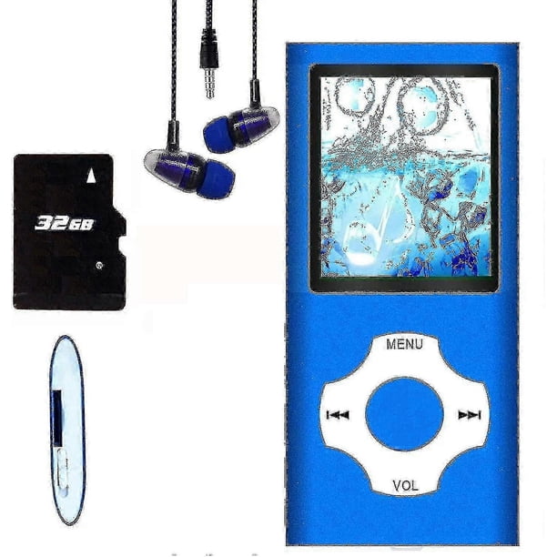 Compact Digital MP3/MP4 Player with LCD Display, 1.82 Screen, and Expandable Memory (16GB/32GB/64GB SD Card)