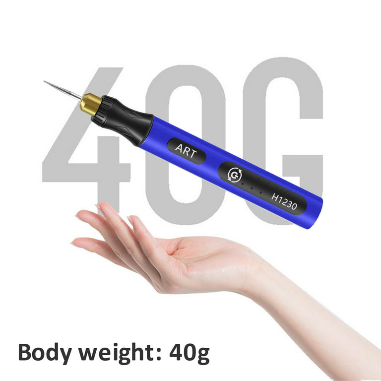 Cordless Rotary Tool Rechargeable Engraving Pen with 300mAh Battery  Electric Adjustable Speed Carving Pen for Sanding Polishing Drilling