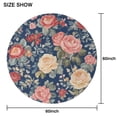 thumbnail image 6 of Pioneer Flower Floral Print Pattern Round Tablecloth 60"x60",Wrinkle Wipeable Table Cloth for Kitchen Dining Room Picnic Patio Party, 6 of 6