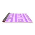 thumbnail image 2 of Ahgly Company Indoor Rectangle Solid Purple Modern Area Rugs, 5' x 7', 2 of 4