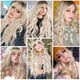 thumbnail image 4 of Peluca de pelo sintético ondulado largo y rizado con flequillo para mujer, peluca de color marrón frío a rubio claro, peluca de pelo largo resistente al calor para fiesta diaria, peluca de 26 pulgadas, 4 of 5
