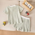 thumbnail image 4 of NOLDARES Baby Boy Summer Clothes 2 Piece Outfit Short Sleeve Letter T-Shirt Casual Shorts Blazer,6-12 M, 4 of 4