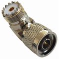 thumbnail image 3 of 2Pcs N Male Plug to UHF SO239 Jack Female Right Angle RF Coax Adapter Connector, 3 of 3