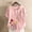 Pink, variant on Oplxuo Linen Tops for Women Short Sleeve Boho Summer Floral Graphic Crewneck Tunic Shirts Casual Loose Button Blouses