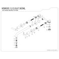 thumbnail image 6 of Kingston Brass KS8021CML Manhattan Two-Handle 3-Hole Wall Mount Roman Tub Faucet in Polished Chrome, 6 of 7