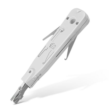 Connection Blocks 110 Punch - Punch Down Krone Tool with Flat Head Screw Spudger, Pull Hook for Wall Plate, Patch Panel Installation, Terminals, Network Wires Cat6/Cat5e/RJ11/12, 110 Block