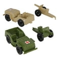 thumbnail image 4 of TimMee Combat Patrol Willys & Artillery - Tan & OD Green 4pc Playset USA Made, 4 of 6
