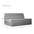 thumbnail image 2 of Colchon Sofá Cama Plegable Houzer Modular Sala Mueble 3 En 1 Gris, 2 of 5