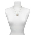 thumbnail image 3 of Delight Jewelry Rose Goldtone Crystal Initial - K - Hero Ring Charm Necklace, 18", 3 of 4