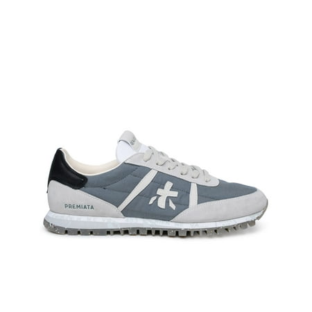 

Premiata Man Premiata Sean Grey Leather And Fabric Sneakers