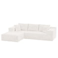 thumbnail image 6 of Homall 108" Sectional Sofa Boneless Cloud Couch with L-Shape Chaise Modular Sofa Couch with Deep Seat No Assembly for Living Room,Studio,Apartment,Chenille Beige, 6 of 9