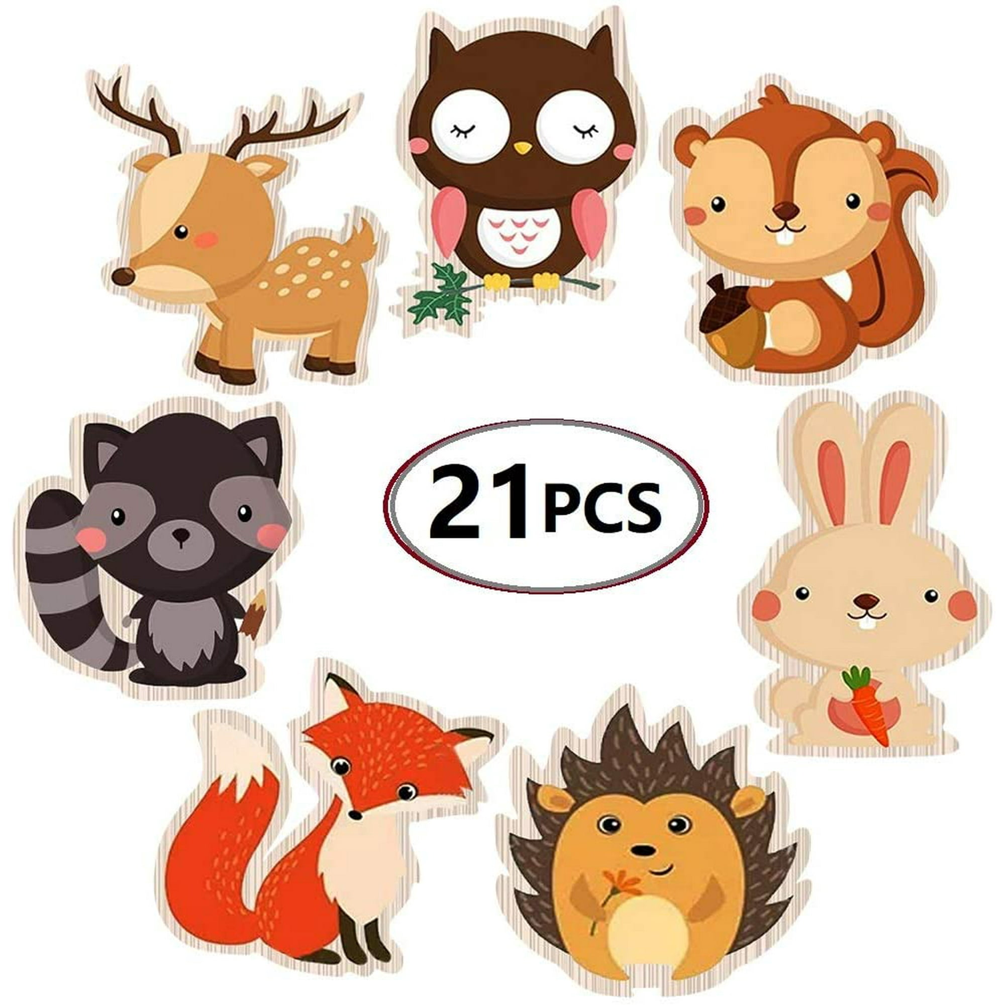 HTAIGUO Double-Sided Woodland Creatures Cutouts - Forest Animal Centerpiece  for Woodland Theme Baby Shower or Birthday Party - Set of 21 | Walmart  Canada