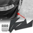 thumbnail image 1 of Juego de Parachoques Delantero Canard 4 Piezas de Aletas Divisoras de Labios de Coche Canards Body Universal Spoiler Negro Se Adapta Al Lado Izquierdo y Derecho Negro ANGGREK Otros, 1 of 8