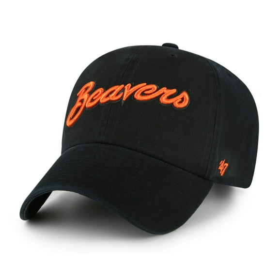 Men's '47 Black Oregon State Beavers Clean Up Adjustable Hat