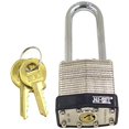 thumbnail image 2 of NU-SET 5254L-3 Laminated Steel Padlock Keyed to Master LockÂ A389 with Long Shackle, 1-1/2-Inch, 2 of 3