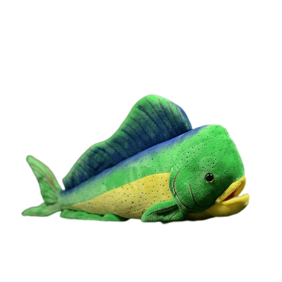 Realistic Mahi-mahi Stuffed Animal Plush Toy, Lifelike Fish Plushies, Simulation Animals Super Soft Stuffed Toy