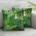 thumbnail image 3 of GOSMITH  Spring Summer Pillow Covers, Decorative Throw Pillow Case Outdoor Pillow Cover, Xmas Plant Pattern Fabric Green for Home Couch Holiday Decor, 3 of 5