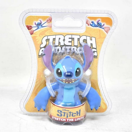 Stitch Mini Stretch Armstrong in clamshell with try me arms