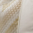 thumbnail image 4 of MICHAEL AMINI Infinity 21x21" Velvet Pillow in Gold/Cream Metallic Set of 2, 4 of 5