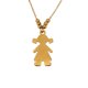 thumbnail image 1 of Collar MOLA Tag de Niña Acero Inoxidable Baño de Oro, 1 of 2