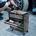 thumbnail image 3 of POWANLI 7-Drawer Rolling Tool Chest with Wheels Multifunctional Tool Chest Portable Tool Storage Cabinet with Locking System for Garage Workshop Warehouse Repair Shop, 3 of 10