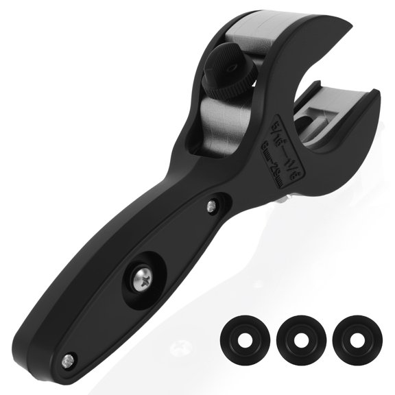 Copper Pipe Cutter Kit Adjustable 5/16" to 1-1/8" Ratcheting Tube Cutter with 3 Replacement Blades for Cutting Copper Aluminum