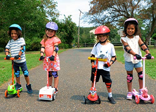 Dimensions Fire Breathing Dragon 3D Scooter with 3 Wheels Tilt and Turn- Green, For Boys and Girls Ages 3+, Max Weight 75lbs, Foot-Activated Brakes