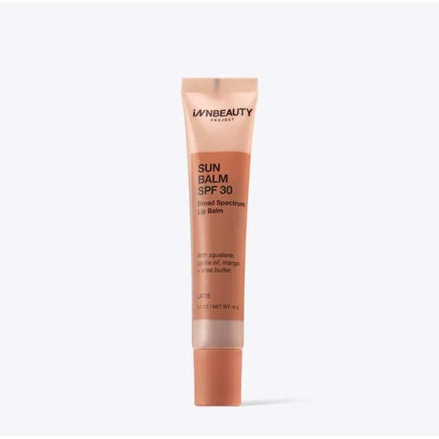 INNBEAUTY Project Sun Balm SPF 30 - Bálsamo labial mineral de amplio espectro - LATTE 0.6 onzas (paquete de 1)