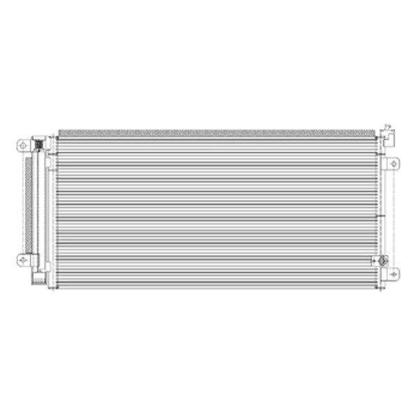 AC Aluminum Condenser For Honda Civic 2016 2017 2018 Fits 30008