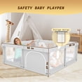 thumbnail image 4 of Baby Playpen besuhot Baby Playard con puerta 127 x 127 cm con tapete, 4 of 7