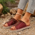 thumbnail image 5 of Wowcloth Women's Flat Roman Bohemian Sandals – Comfortable Casual Slip-On with Arch Support Beachwear & Outdoor Slides for Women Footwear,Plus Size, 5 of 9