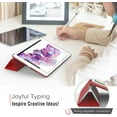 thumbnail image 5 of MoKo Case Fit 2018/2017 iPad 9.7 6th/5th Generation - Ultra Slim Lightweight Smart-Shell Stand Cover with Translucent, 5 of 5