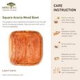 thumbnail image 5 of Square Acacia Wood Bowl 2-Pack, 5 of 5