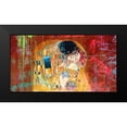 thumbnail image 2 of Chestier, Eric 14x9 Black Modern Framed Museum Art Print Titled - Klimts Kiss 2.0 (detail), 2 of 5