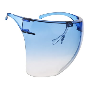 Face Shield with Glasses See Through Transparent Clear Face Shield Anti-Fog Plastic Full Face Covering Reusable Full Cover Protective Visor