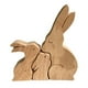 thumbnail image 1 of Padres Y Bebés Adornos De Animales De Madera Decoración De Escritorio Regalo Del Día De La Madre Scienceny HA043854-05, 1 of 6