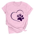 thumbnail image 1 of Meichang T-Shirts de la Saint-Valentin pour Femmes, T-Shirts Graphiques Cœur, Hauts Mignons, T-Shirts de Vacances, Manches Courtes, Col Rond, Mode 2025, 1 of 2