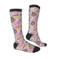 thumbnail image 3 of Daiia Sports Socks Cute Donuts Printed Novelty Crew Socks for Men Women Knee High Socks Cotton Socks Soft & Breathable Support Unisex Socks, 3 of 9