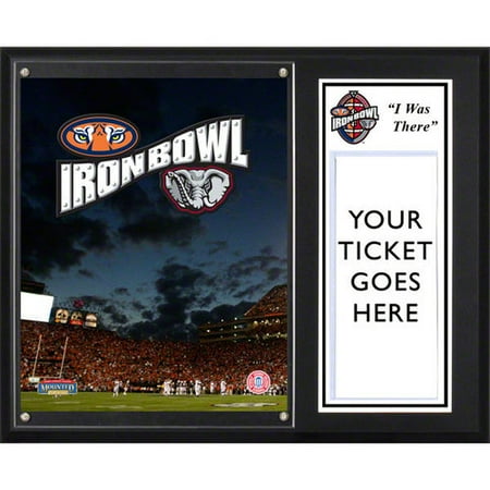 NCAA - 2011 Iron Bowl Sublimated 12x15 "I WAS THERE" Ticket Plaque | Details: Alabama Crimson Tide at Auburn Tigers