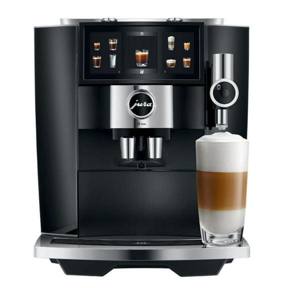 Jura J8 Twin Superautomatic Espresso Machine | 31 Recipes | Diamond Black | 15658