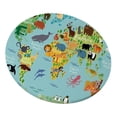 thumbnail image 3 of yuksok Table Cloth Large Round Elastic Edge Fitted Vinyl Waterproof Table Cover - 55 Style06, 3 of 6