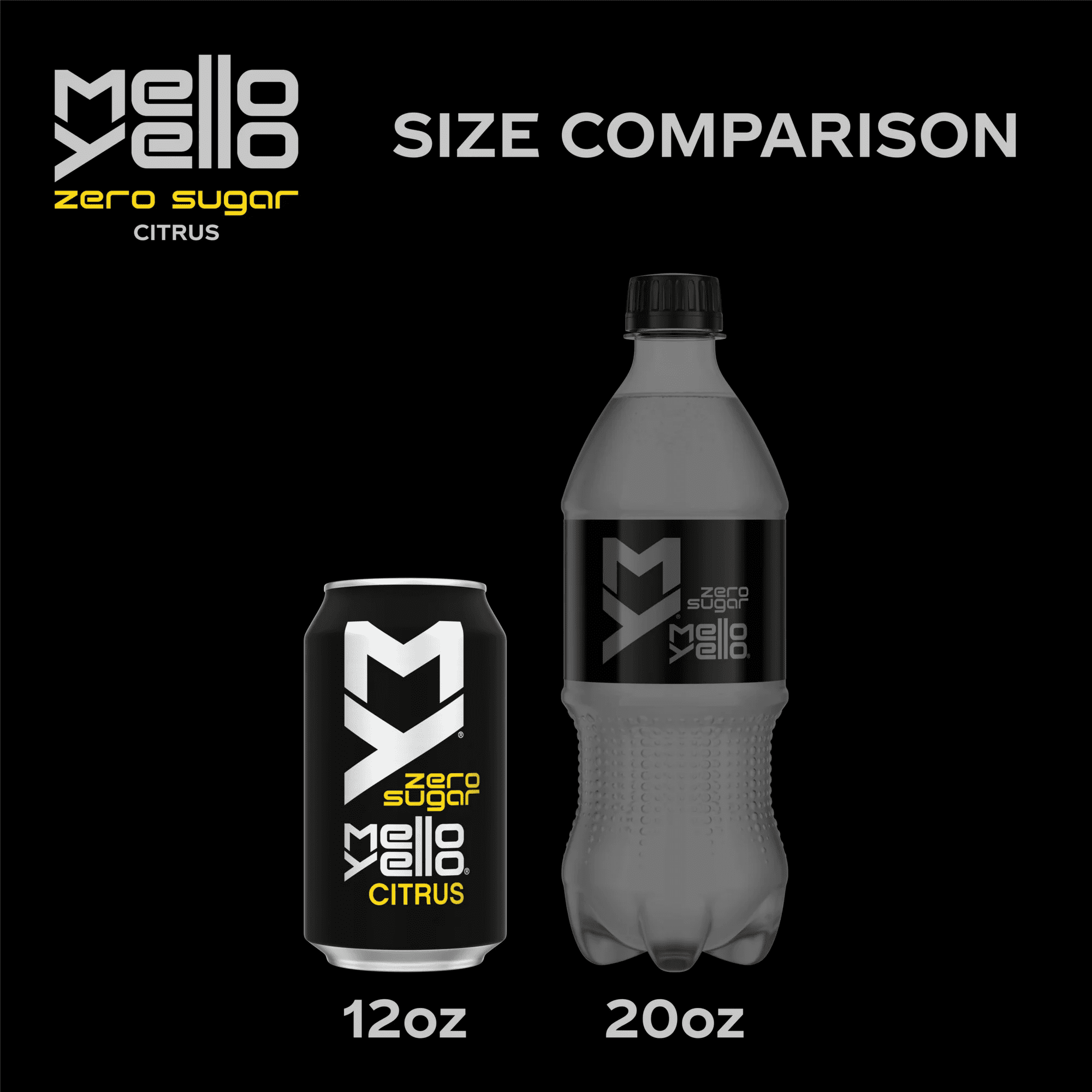 Mello Yello Zero Soft Drink Fridge Pack Bundle, 12 fl oz, 36 Pack