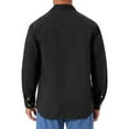 thumbnail image 3 of INSPIRAR CHIC Camisas de trabajo casuales para hombres de manga larga con botones, bolsillos, para pesca y senderismo, XL Negro, 3 of 6