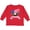 Red, variant on American Flag Made in the USA with Bald Eagle Boys or Girls Long Sleeve Toddler T-Shirt