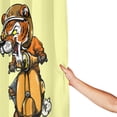thumbnail image 4 of XMXT Waterproof Shower Curtain Liner with Iron Hooks, Cute Tiger on Motorcycle Shower Curtains for Bathroom Decor Accessories, 72 x 72 inches, 4 of 8
