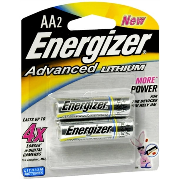 Energizer Advanced Lithium Batteries, AA, 2 per pack