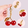 thumbnail image 4 of Spencer Keychain Swivel Keyring with Resin Cherry Pendant Bag Charms Purse Key Chains Cute Backpack Handbag Car Key Accessories, 4 of 10
