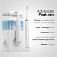 thumbnail image 2 of AquaSonic Home Dental Center PRO - Electric Power Toothbrush & Water Flosser, Black Series Pro+Oral Irrigator – ADA Approved (White), 2 of 6