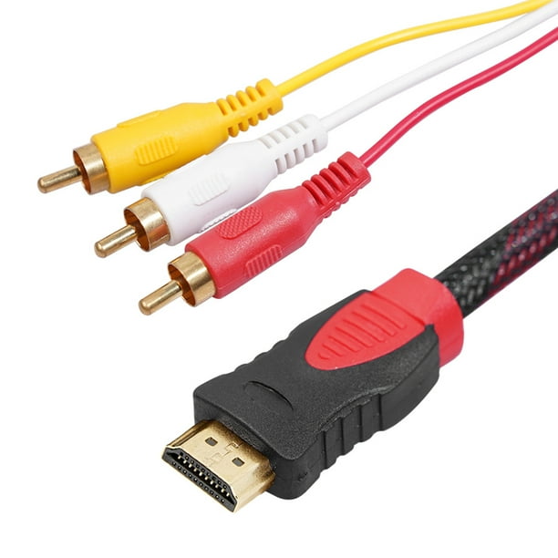 1 5 m compatible con HDMI a RCA Cable de audio y video Adaptador convertidor de cable AV para DVD Universal Accesorios Electronicos Bodega Aurrera en linea